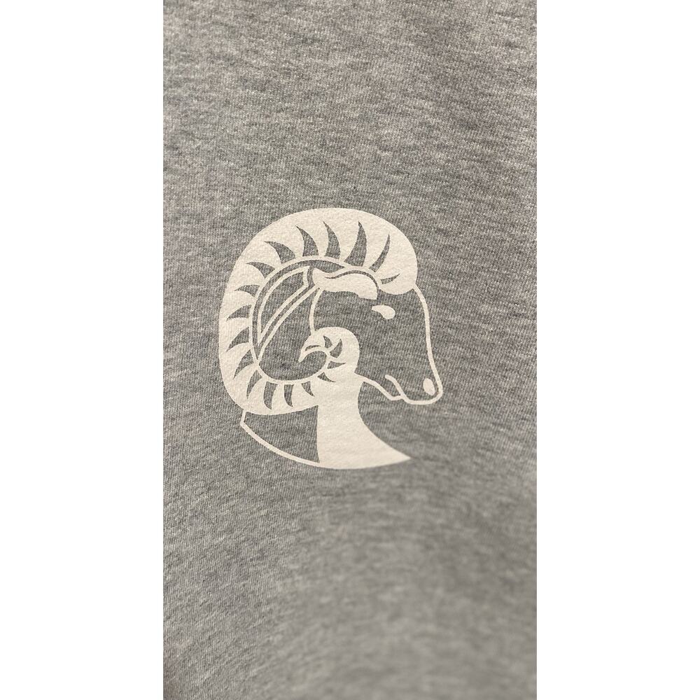 Good American Sweatshirt Women’s Sz 2 M Zodiac Aries Gray Crew Neck Cropped - Picture 4 of 9